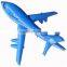 Inflatable white Plane pringting blue toys