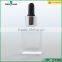 15/30/50ml square colord glass dropper bottle for essential oil
