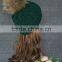 Wholesale Top Quality Janefur Latested Style Knit Hat Genuine Raccoon Fur Pom Poms Knitted cap hat