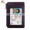 Luckiplus RFID Blocking Sleeves Front Pocket Leather Wallet for Women and Men, RFID Safe Protector Wine Red