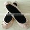 Foldable Bowed Ballet Flats w/ Expandable Tote Bag for Carrying Heels