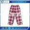fancy red plaid children cotton sleepwear