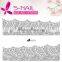 2016 lace french nail sticker/3d nail art sticker , Lovely flower and lace nail sticker