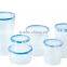 4000ml Stackable Clear Plastic Food Storage Container With Lid &handle