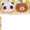 lovely cartoon animal bear panda shape bank business card holder silicone passport bus stundent ID card holder with key ring