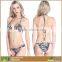 Striped Triangle Bikini Swimwear Swimsuits for Women
