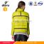 Short yellow polyester sports jacket winter parka fancy overcoat for women
