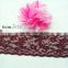 Newest Arrival Fancy Pattern Elastic Lace By The Yard - 6cm beautiful embroidered elastic lace band garment accessories