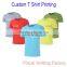 Custom Short Sleeve Blank Plain Colorful 100% Cotton T Shirt