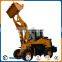 1.5 ton farm and lawn mini wheel loader zl20 with grass fork