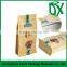 Box bottom side gusset 500g paper material coffee bag with valve and zipper