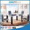 TB 6seat metal pictures of high quality dining table set