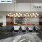 Model New Pendant Lamps Hotel Lobby Opal Glass Chandelier Lights