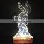 Customized laser cutting acrylic 3D display lamp with light
