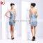 Fashion off-shoulder knee length teen evening dress suppliers
