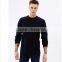 Slim fit tee LS black color Uk Style Long sleeves flexible