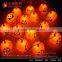 2016 perfect design Halloween skull ghost pumpkin solar string light waterproof