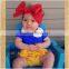 wholesale baby clothes supplier kids shirt and shorts with Head band