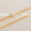 925 Sterling Silver Long Necklace Plated 14K Gold Necklace Designs In 3 Grams