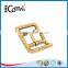Engraved Logo Gold Metal Lady Shoes Buckles