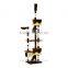 Pawhut Coffee Cream 260cm Cat Tree Kitten Activity Center