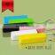 Big capacity white perfume 2600 smart mobile power bank with micro input port