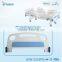 High quality 2 crank manual wooden models iron medical bed