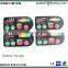 Battery charger membrane switch keypads graphic overlays