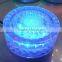Solar Glow Brick Sun Powered LED Night Light Unique Decor Lamp Blue