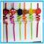 4 Pieces Wholesale PVC Drinking Straws,Creative Spiral Drinking Straws