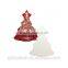 Sublimation Ceramic Bauble Decorated Christmas Trees Decorations