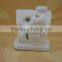 Santa Claus shape porcelain christmas decoration with LED light for home