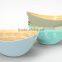 Handmade Bamboo Salad Bowls With New Color, Set Lacquered Bamboo Bowls and Spoons