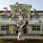 Outdoor large stainless steel metal tree sculpture for garden decor