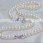 7-8 mm White Button Freshwater Pearl Necklace And Bracelet Sets