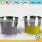 Galvanized Metal Decorative Planters Outdoor Decorative Beautiful Plant Pots