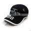 The six page black stitching cap custom all kinds of embroidery three-dimensional embroidery logo