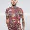 2016 High Quality Custom Digital Printed Short Sleeve O-Neck Multi Mens 100% Polyester Breathable Casual T-Shirt