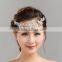 Yiwu unique flower Hair Accessories bling bling flower hair bands luxury crystal hair pins for wedding party jewelry