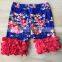 hot style 2016 baby shorts flower ruffle shorts
