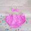 2017 Latest Design Baby Bloomers Wholesale Baby Girl Clothes Polka Dots Casual Bloomer With Headband
