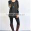 OEM euramerican casual style cotton long sleeve extra women t shirt