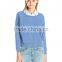 Tri-Blend Rib Light Weight Raglan Pullover Sweatshirt Women's Apparel