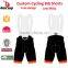 BEROY Customized Cycling Bib Shorts with Low MOQ, Sublimation Cycling Bib Gel Padded