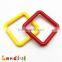 50mm EN71 Standard Square Shape Baby Toy Plastic Teething Ring