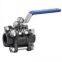 Carbon steel 3pc Threaded  ball valve