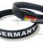 Hot promotion/embossed silicone bracelet/print silicone wristband/silicone bracelets