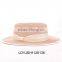 Child's White Paper Straw Hat w/ Floral Trim