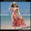 Summer Women Spaghetti Strap Long Floral Maxi Dress Ladies Sexy Beach Chiffon Dresses
