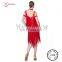 L-11306 Jazzy Fringe Camisole Dress For Latin Rumba Fringe Salsa Dress